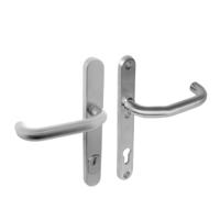 Intersteel Veiligheidsbeslag SKG3 smal ovaal kruk/kruk PC92mm met kerntrekbeveiliging - RVS - thumbnail