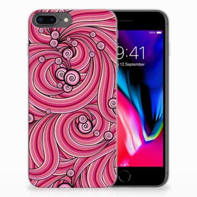 Apple iPhone 7 Plus | 8 Plus | Hoesje maken | Swirl Pink