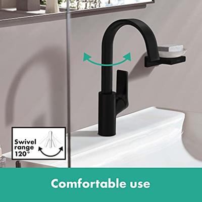 Wastafelmengkraan HansGrohe Vivenis Eengreeps 210 Met Draaibare Uitloop En Trekwaste Mat Zwart Wastafelmengkraan HansGrohe Vivenis Eengreeps 210 Met Draaibare Uitloop En Trekwaste Mat Zwart