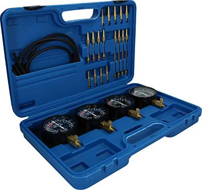 Brilliant Tools BT581200 Synchrone carburateur-testapparaat, met 4 synchrone klokken, 26-delig Brilliant Tools BT581200 Synchrone carburateur-testapparaat, met 4 synchrone klokken, 26-delig