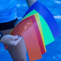 SET 6 UNITS POLYVINYL CORNER DELIMITATOR - thumbnail