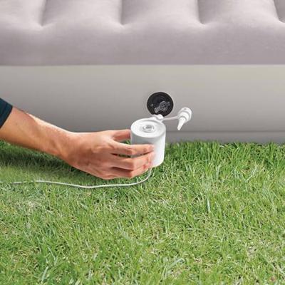 Intex prestige mid-rise luchtbed met usb pomp - eenpersoons