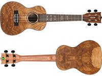 Flight Supernatural Series DUC410 QA Quilted Ash concert ukelele met gigbag - thumbnail