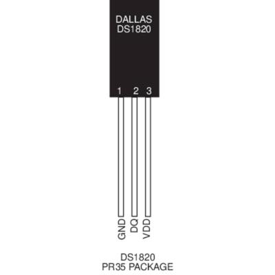 Maxim Integrated DS18S20+ DS18S20+ Temperatuursensor -55 tot +125 °C TO-92 Radiaal bedraad Maxim Integrated DS18S20+ DS18S20+ Temperatuursensor -55 tot +125 °C TO-92 Radiaal bedraad