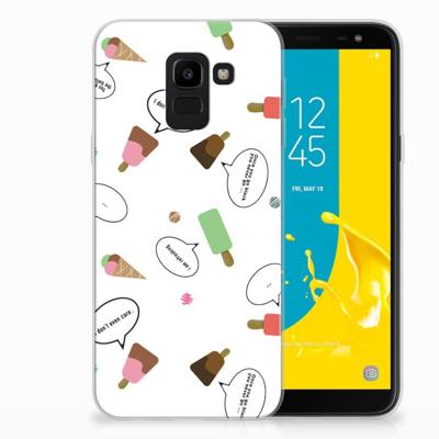 Samsung Galaxy J6 2018 | Siliconen Case | IJsjes Samsung Galaxy J6 2018 | Siliconen Case | IJsjes