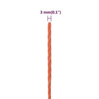 Werktouw 3 mm 100 m polypropeen oranje - thumbnail