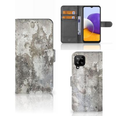 Samsung Galaxy A22 4G | M22 | Bookcase | Beton Print