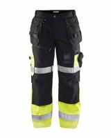 Blåkläder Werkbroek High-Vis X1500 15081860 | Zwart/High-Vis Geel | Maat 54 - 7330509387825 - thumbnail