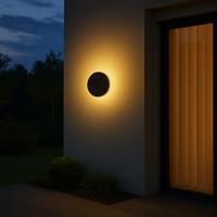 Siderno Oplaadbare Wandlamp Zwart 20cm - thumbnail