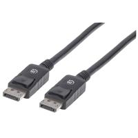 Manhattan 307093-CG DisplayPort-kabel DisplayPort Aansluitkabel DisplayPort-stekker, DisplayPort-stekker 3.00 m Zwart - thumbnail