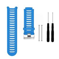 Solid Color Silicone Wrist Strap for Garmin Forerunner 910XT (Blue) - thumbnail