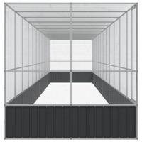 Volière met verlengstuk 1246x207x212 m staal zilverkleurig - thumbnail