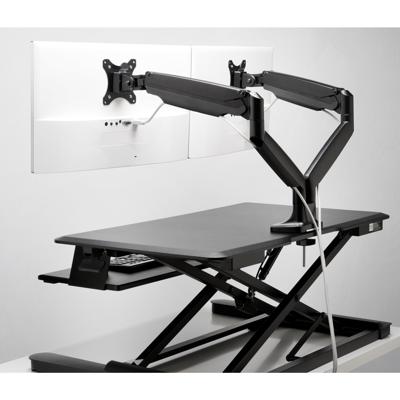 Kensington K59601WW Monitor-tafelbeugel Aantal monteerbare displays: 2 Display(s) 86,4 cm (34) Zwart Draaibaar, Kantelbaar, Zwenkbaar
