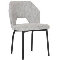 MUST Living Eetkamerstoel 'Bloom' kleur Lichtgrijs - thumbnail