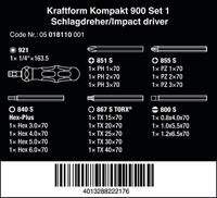 Wera Kraftform Kompakt 900 Set 1, 19-delig bitset - thumbnail