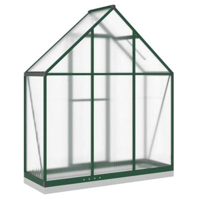 VidaXL Tuinkas met basisframe 169x58x202 cm aluminium groen VidaXL Tuinkas met basisframe 169x58x202 cm aluminium groen