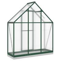 VidaXL Tuinkas met basisframe 169x58x202 cm aluminium groen - thumbnail