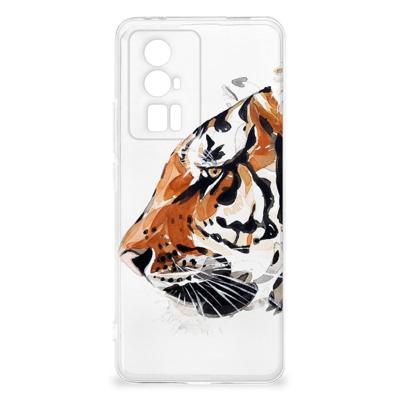 Smartphone hoesje Xiaomi Poco F5 Pro Watercolor Tiger