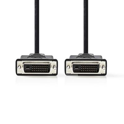 Nedis DVI-Kabel | DVI-D 24+1-Pins Male | DVI-D 24+1-Pins Male | 10 m | 1 stuks - CCGP32000BK100 CCGP32000BK100