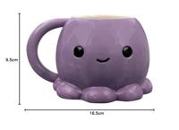 Adoramals Octopus Gevormde Keramiek Mok - thumbnail