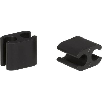 Elvedes kabelclips duo pvc 4,1 mm + 5,0 mm zwart (50 stuks)