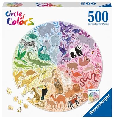 Ravensburger Circle of colors puzzels - animals, 500st.