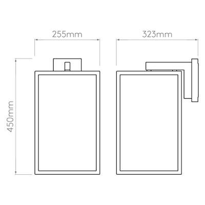 Astro Lighting Box Lantern 450 Buiten Wandlamp - Zwart Astro Lighting Box Lantern 450 Buiten Wandlamp - Zwart