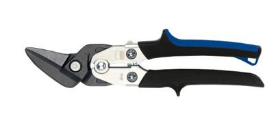 Doorloopplaatschaar D27B lengte 260 mm rechts staal max. 1,2 mm RVS max. 1 mm ER