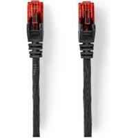 CAT6-kabel | RJ45 (8P8C) Male | RJ45 (8P8C) Male | UTP | 20.0 m | Rond | PVC | Zwart | Polybag - thumbnail
