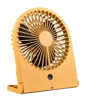 Trio Leuchten Tafelventilator Breezy H 23 cm oplaadbaar geel - thumbnail