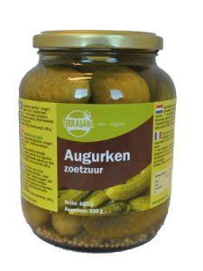 TerraSana Augurken fris zoet/zuur bio 670 Gram TerraSana Augurken fris zoet/zuur bio 670 Gram