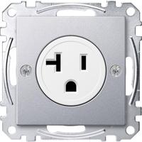 Merten MEG2156-0460 Wandcontactdoos System M Aluminium 1 stuk(s) - thumbnail