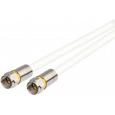 Kathrein Antenne, Satelliet Aansluitkabel [1x F-stekker - 1x F-stekker] 0.80 m 105 dB Afgeschermd, Schroefbaar Meerdere kleuren