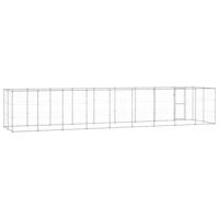 Hondenkennel 21,78 m² gegalvaniseerd staal - thumbnail