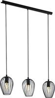 Eglo Vintage hanglampNewtown Beam 3-lichts 70cm zwart - 49478 - thumbnail