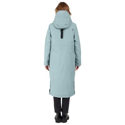 Didriksons Leya Long Parka Jas Dames Factory Blue 40