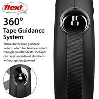 Flexi rollijn tape zwart - thumbnail