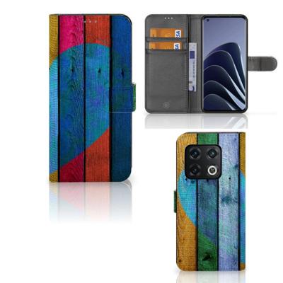 OnePlus 10 Pro | Book Style Case | Wood Heart - Cadeau voor je Vriend | Portemonnee hoesje
