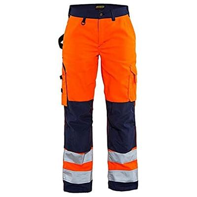 Blåkläder Dames werkbroek High-Vis zonder spijkerzakken 71551811 | High-Vis Oranje/Marineblauw | Maat 34 - 7330509502334 Blåkläder Dames werkbroek High-Vis zonder spijkerzakken 71551811 | High-Vis Oranje/Marineblauw | Maat 34 - 7330509502334