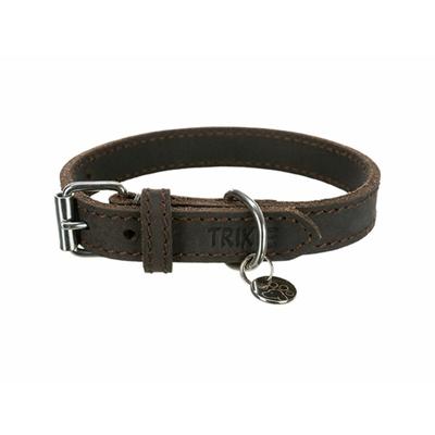 Hondenhalsband Trixie Rustic Donkerbruin XS/S 27-34 cm