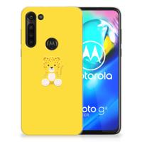 Motorola Moto G8 Power Telefoonhoesje met Naam Baby Leopard - thumbnail