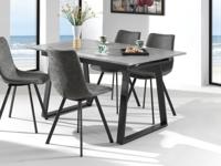 Eettafel VIETNAM 140 cm beton met verlengstuk - thumbnail