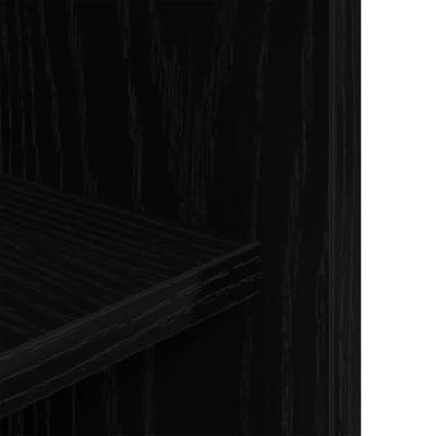 Aquariumstandaard 60,5x36x72,5 cm spaanplaat zwart eikenkleurig