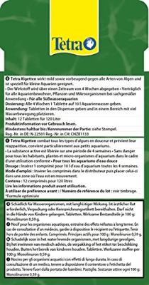 Tetra Algetten Anti-Algen Tabletten - Helder Aquariumwater, Langdurige Werking, 12 St.