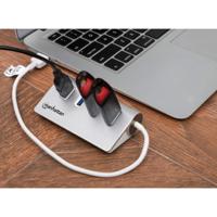 Manhattan 163767 USB 3.2 Gen 1-hub 4 poorten Met aluminium behuizing Wit - thumbnail