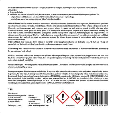 Interline chloorgranulaat 1kg shock 55