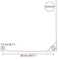 Dekzeil 650 g/m² 2,5x3,5 m groen - thumbnail