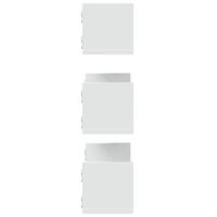 Wandschappen 3 st 58x18x18 cm bewerkt hout wit - thumbnail