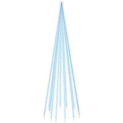 VidaXL Vlaggenmast kerstboom 732 led's blauw 500 cm VidaXL Vlaggenmast kerstboom 732 led's blauw 500 cm