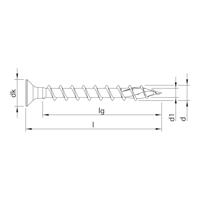 HECO-TOPIX-plus A2 4,5 x 40, scharnierschr, vk, T-20, VVD,500 st - HC61701 - thumbnail
